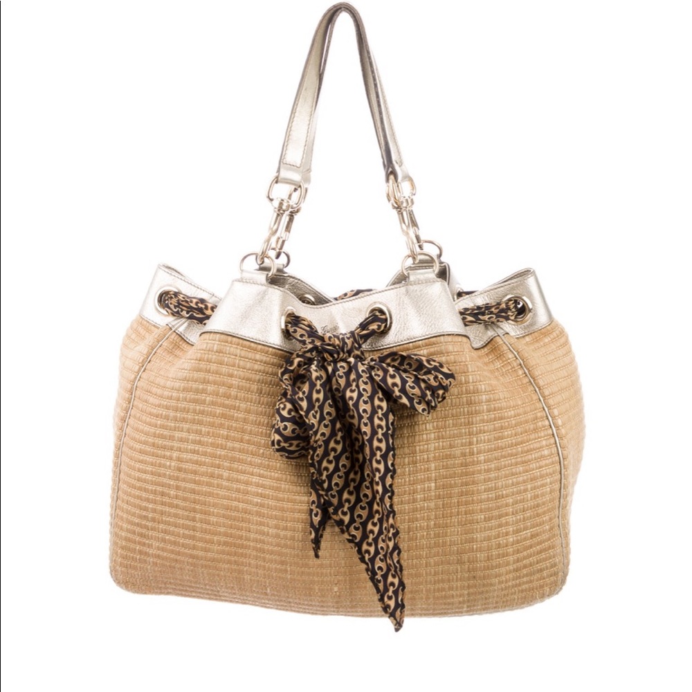 Gucci Natural Large Straw Positano Tote!